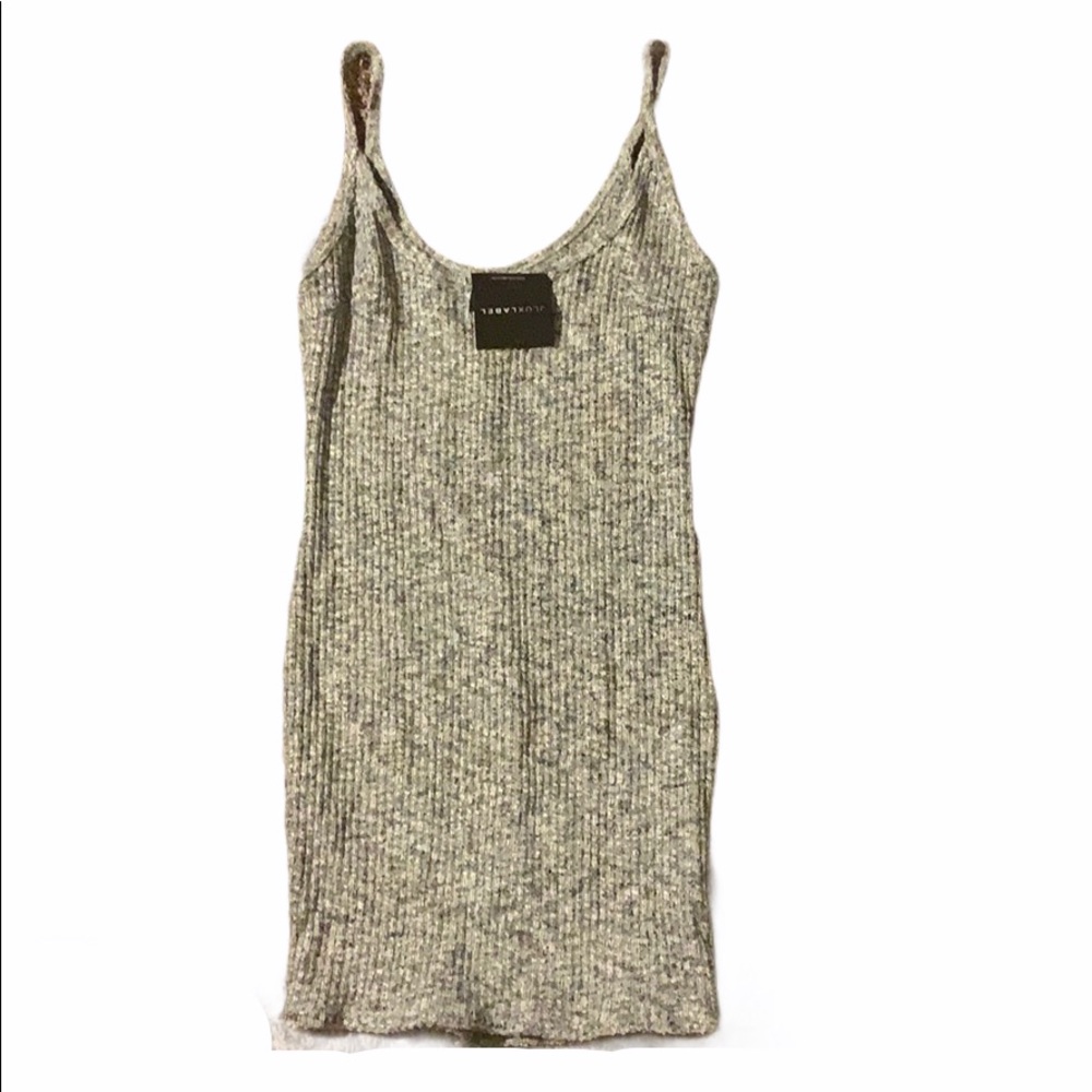 NWT JLUXLABEL Heather Grey Tank Mini Dress